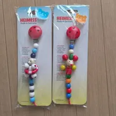 【新品未使用】HEIMESS クマとネズミのデザイン　ストラップ 2個セット