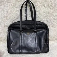 極美品 アナスイ トートバッグ 肩掛け A4可 自立 レザー本革 黒 鍵 