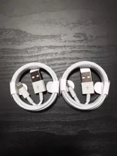 新品 iPhone ライトニングケーブル 2本　1m USB 充電器 純正品質