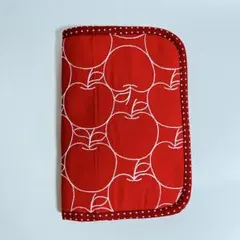 No.1611 マルチケース　りんご刺繍柄　布小物　ハンドメイド