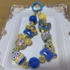 ミニオン ビーズストラップ
