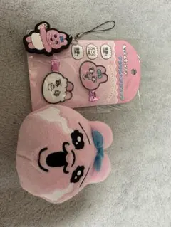 おぱんちゅうさぎ アクリルヘアクリップ ぬいぐるみセットのサムネイル