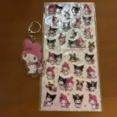 マイメロディ クロミ 宇佐美 シール　アクリルキーホルダー シール
