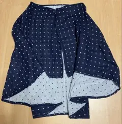 西松屋 授乳ケープ ドット柄 ネイビー 紺色