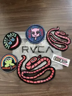 RVCA ワッペン 6枚 セット サーフ ルーカ ステッカー クイック dc