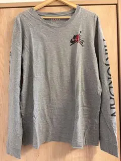NIKE JORDAN グレー 長袖カットソー XL