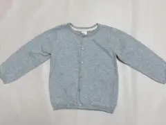 H&M 子ども服 カーディガン グレーシルバー おしゃれ 可愛い キラキラ