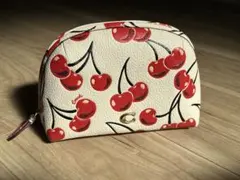 COACH チェリー柄 ポーチ