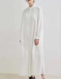 試着のみ　ロペピクニック　シャツワンピース　ホワイト　　　　ROPE