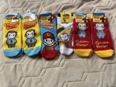 おさるのジョージ 靴下 6足セット