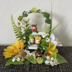 どんぐりアート☆夏のひまわりの飾り