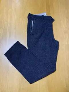 ikka ダークブルー スラックス