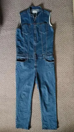 デニム ノースリーブオールインワン