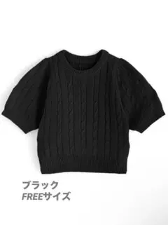 パフスリーブ ニット