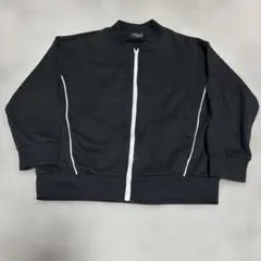 コムサイズム ジップアップ 上着 ブラック 130男女兼用
