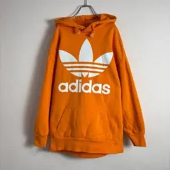 adidas アディダス オレンジパーカー XS
