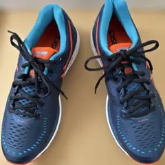 ASICS GEL-KAYANO 23 26.0cm ネイビー/オレンジ/ブルー