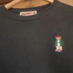 Fank Bear By Interbreedクマ刺繍 長袖Tシャツ 黒 Sのサムネイル