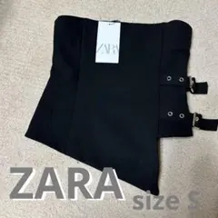 ZARA ブラック ベアトップ・チューブトップ 新品未使用タグ付き