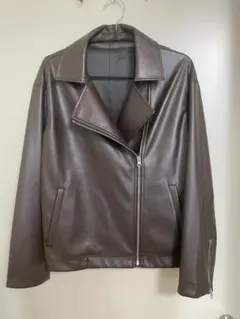COMME CA ISM ブラウン 合成皮革ジャケットのサムネイル
