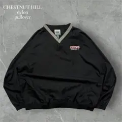 CHESTNUT HILL 企業ロゴ ビンテージ古着ナイロンプルオーバー