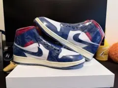 NIKE AIR JORDAN 1 MID ネイビー レッド ホワイト