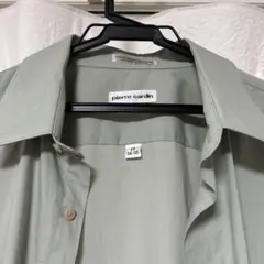 pierre cardin 薄いグリーン 長袖シャツ L