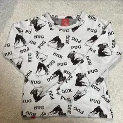 OJICO オジコ　パグプリント長袖Tシャツ、カットソー　10A