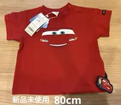 新品未使用petit mainカーズライトニングマックィーンTシャツ80赤タグ付のサムネイル