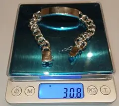 り*。様 『シルバー チェーンブレスレット (925刻印あり)約30.8g』