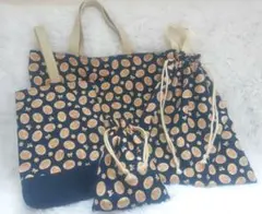 りぼん お花 くまさん 入園入学 レッスンバッグ 上履き入れ お着替え コップ入