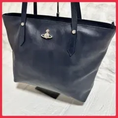 ✨美品✨ヴィヴィアンウエストウッド トートバッグ レザー オーブ サフィアーノ