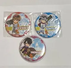 銀魂　缶バッジ　j-world JWチキチキかぶき町雪祭り 沖田総悟　銀時　高杉