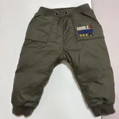 DOUBLE.B STANDARD パンツ オリーブグリーン　裏起毛