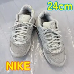 NIKE エアスニーカー 24cm ホワイト グレー ナイキ