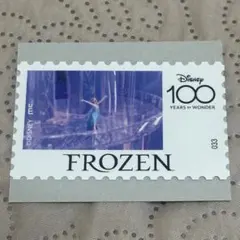 Disney100 トレーディング切手型ステッカー　STAR アナと雪の女王