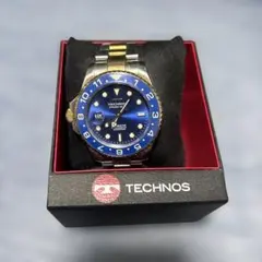 TECHNOS セラミックベゼル コンビカラー 腕時計