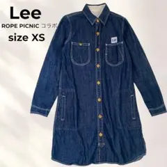 【コラボ】 Lee ROPE PICNIC デニムワンピース M 金ボタンのサムネイル