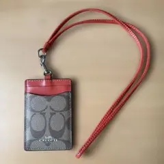 ✴︎ぺーちゃん専用✴︎ COACH IDケース ネックストラップ付き