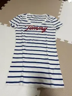 TOMMY HILFIGER 半袖ストライプTシャツ XS