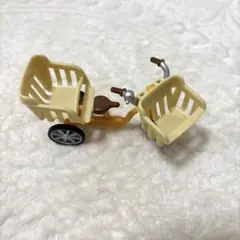 シルバニア　3人乗り自転車　イエロー