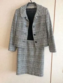 ☆Ｍ'S GRACY ブラック・ホワイト チェック柄 セットアップ