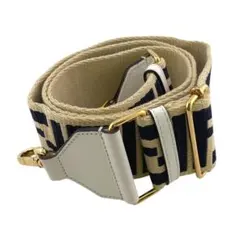 フェンディ キャンバス×レザー ズッカ ショルダーストラップ