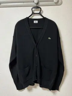 LACOSTE ブラック カーディガン　sサイズ