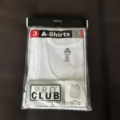 【未使用品】PRO CLUB A-Shirts 3枚組 ホワイト Sサイズのサムネイル