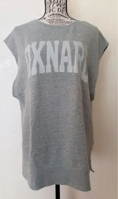 ニコアンド プリントスエットベスト グレーL 美品