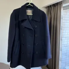 HARVARD ネイビー ウール ピーコート サイズ91