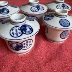 源右衛門窯 蓋物 4客セット 染付 朱梅紋 - メルカリ