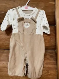 くまさんロンパース 50サイズ