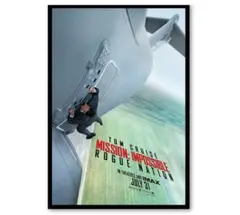 【フレーム付-黒-】映画ポスター ミッションインポッシブル RN US版mi52